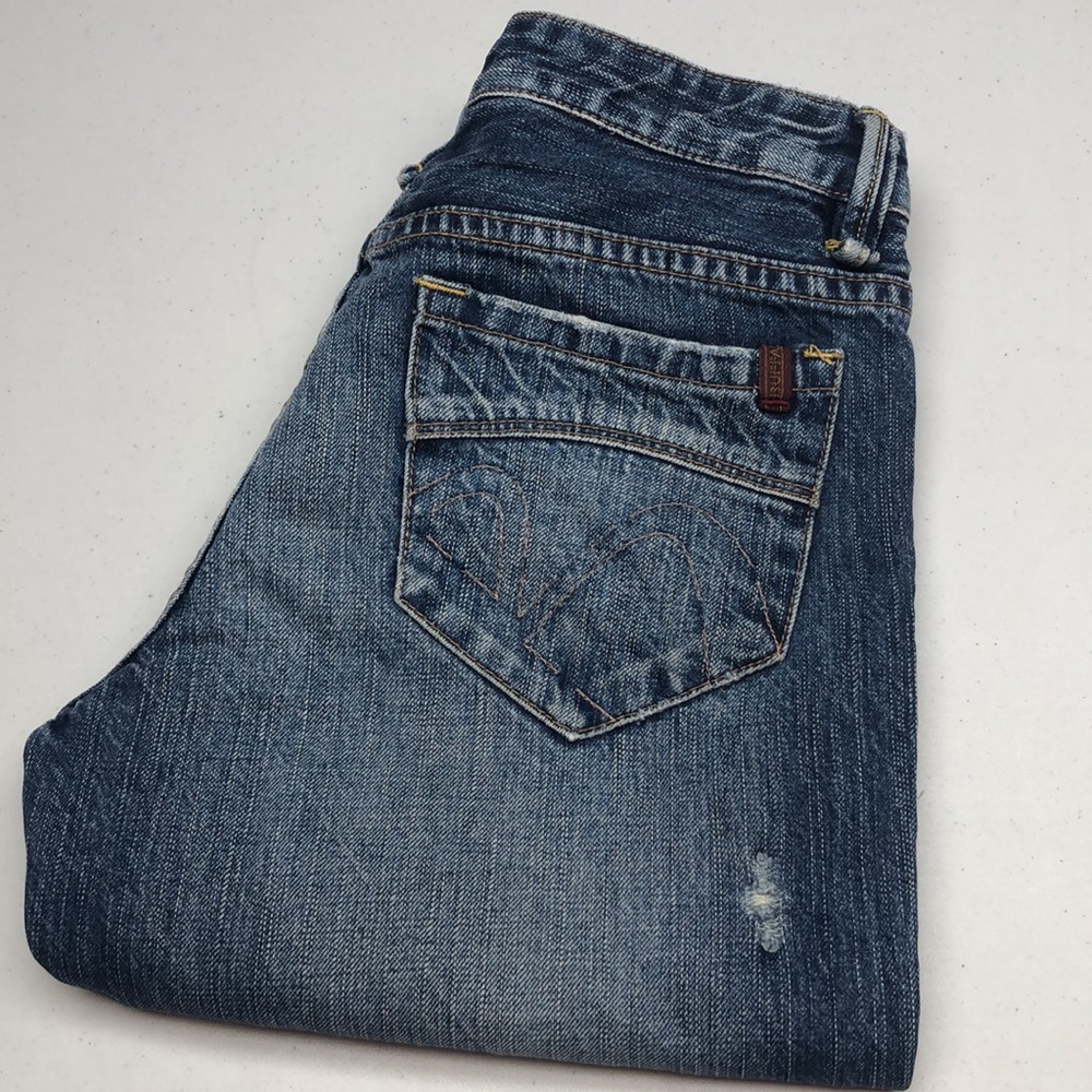 VINTAGE DAVID BITTON SETH DENIM CUTOFFS 27x8 ⭐️